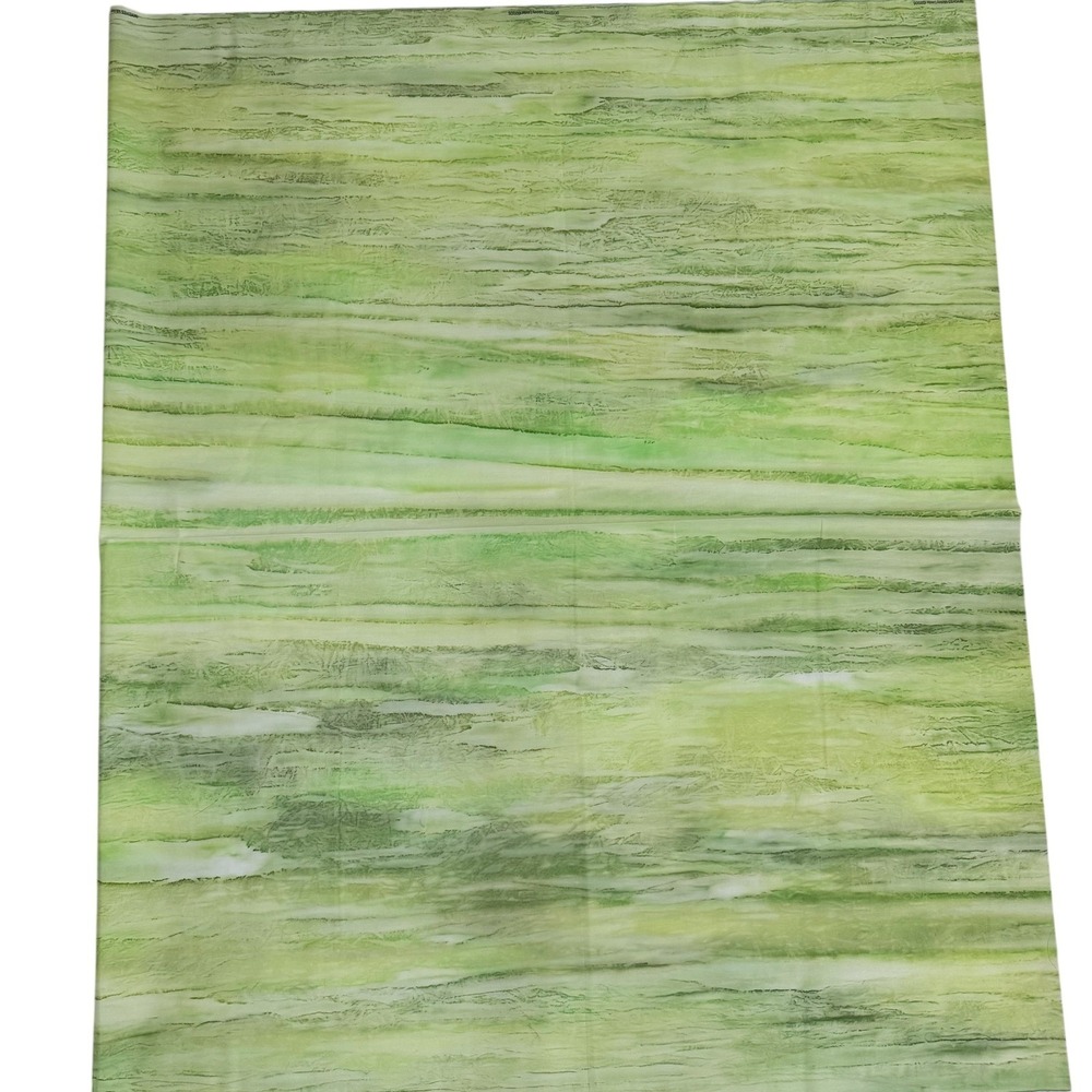 SkyDyes Mickey Lawler Hand Dyed Fabric 2005 Green Yellow 2yds 72x44"